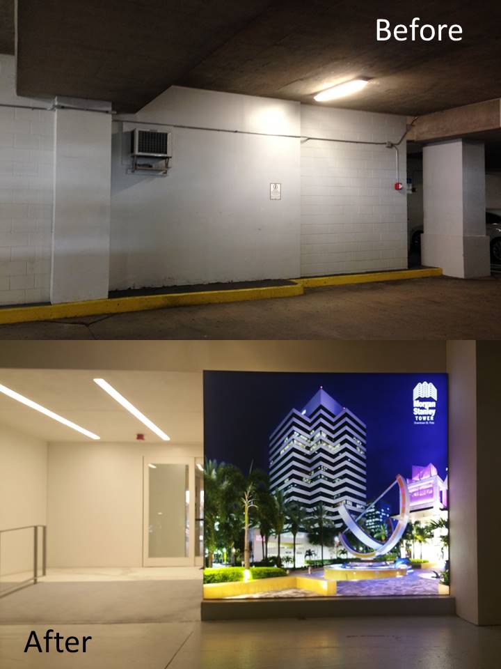 Morgan Stanley Tower Parking Garage Entry